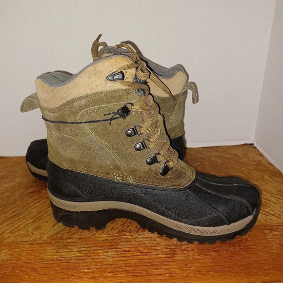 Magellan Outdoors Mens Thinsulate Winter Boots Black Green Mens 7 PAC Boots. New - Picture 5 of 9